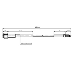 HS-SMAM To MMCXM With SUF405 Cable XXcm (8G)